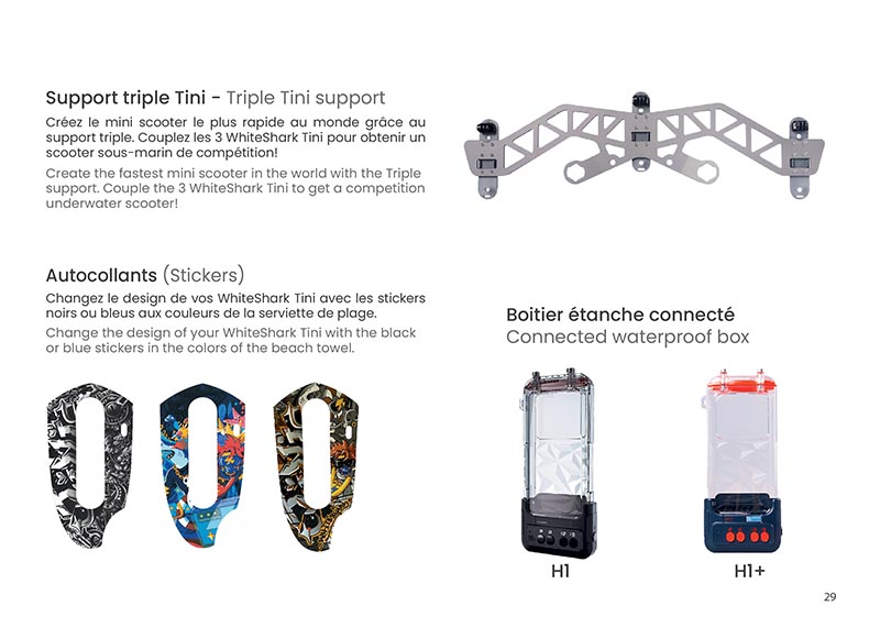 Brochure Sublue - scooters sous-marins